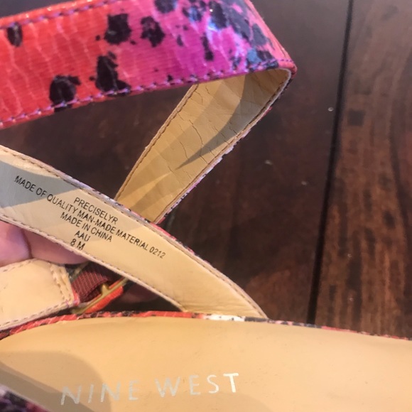 Nine West ankle strap animal print sandals - Picture 5 of 5